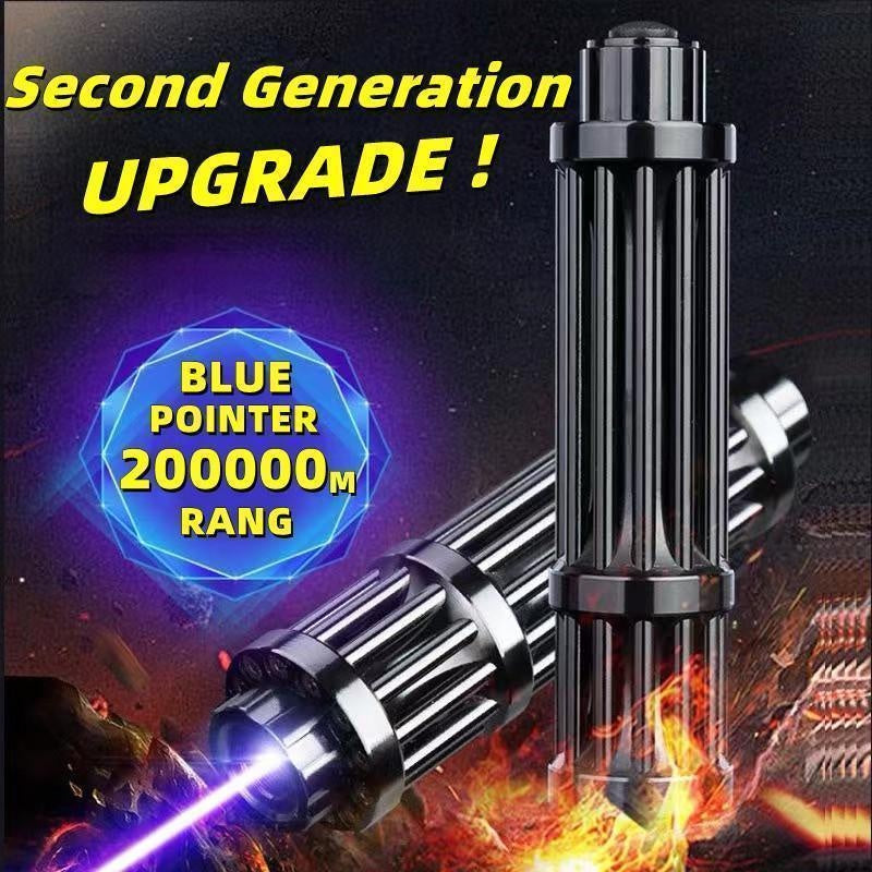 Hot Selling 02 Powerful Blue Laser Pointers High Light Flashlight Combustion Lgnition / Cutting /Irradiate Laser Pen Bluerd Light Cigarrete Blow Solder Laser Laser Torch