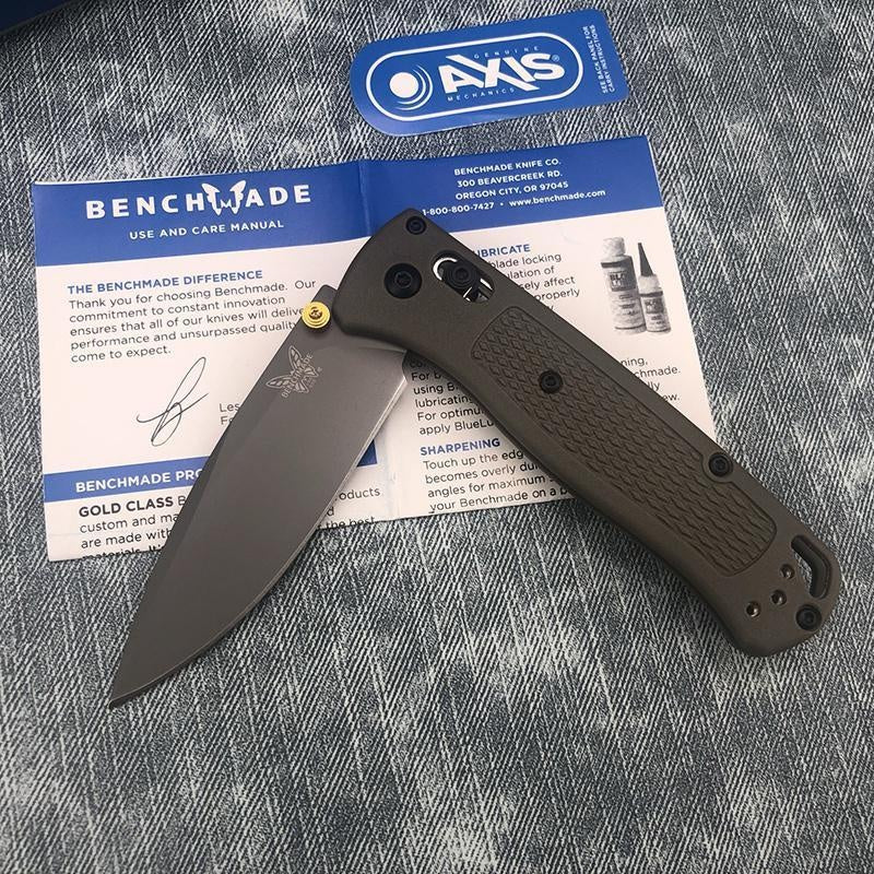 Hot Selling Manual Open Folding Knife Drop-Point Blade, Plain Edge, Satin Finish, Blue Handle for Everyday Carry and Camping Hunting Knife