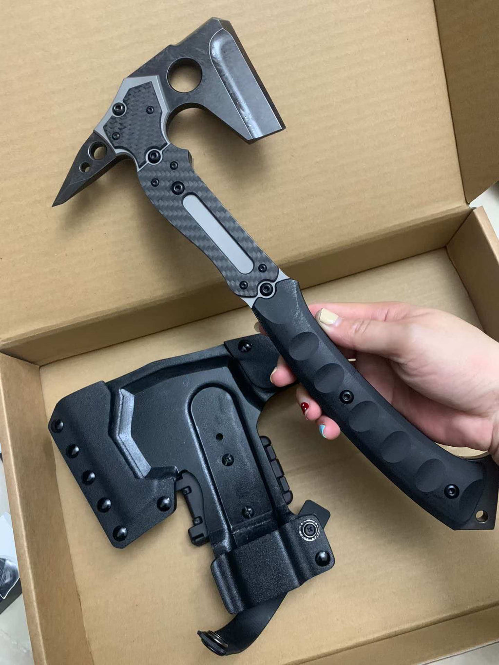 Black Stonewashed Leon Battle Axe