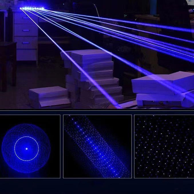 Hot Selling 02 Powerful Blue Laser Pointers High Light Flashlight Combustion Lgnition / Cutting /Irradiate Laser Pen Bluerd Light Cigarrete Blow Solder Laser Laser Torch