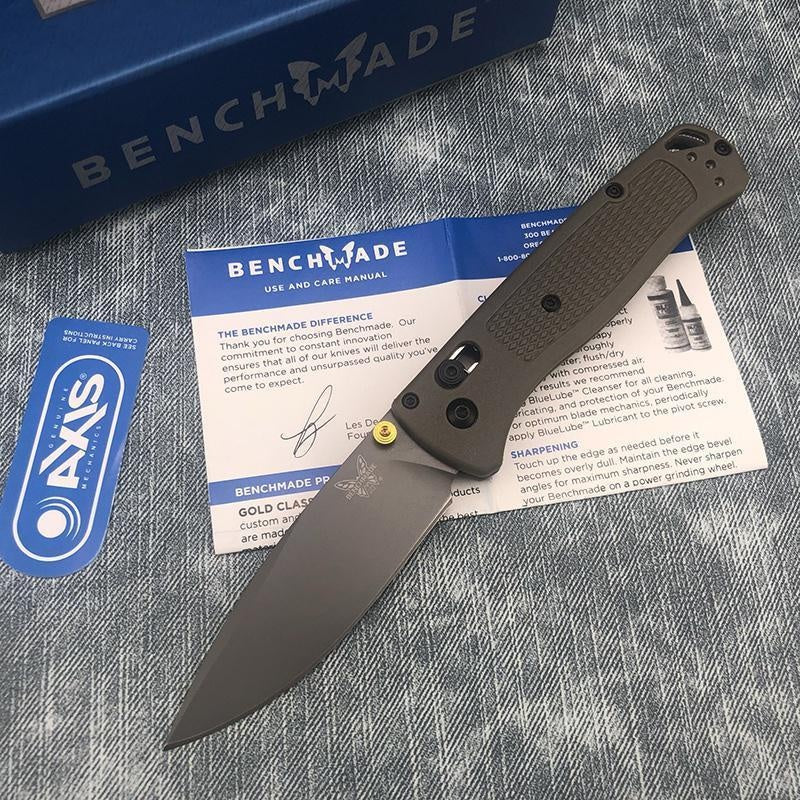 Hot Selling Manual Open Folding Knife Drop-Point Blade, Plain Edge, Satin Finish, Blue Handle for Everyday Carry and Camping Hunting Knife