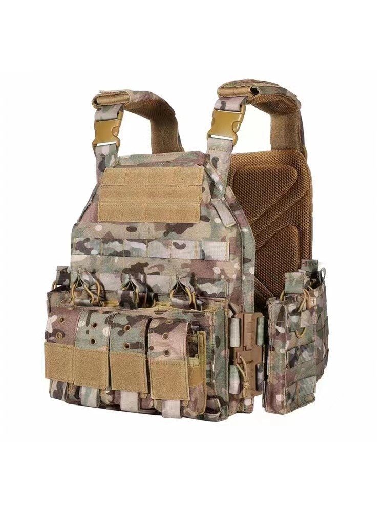 Guard Tactical Bulletproof Vest (US Level 4 Protection) can withstand firearms such as pistols, shotguns, submachine guns, and rifles (excluding armor-piercing rounds).