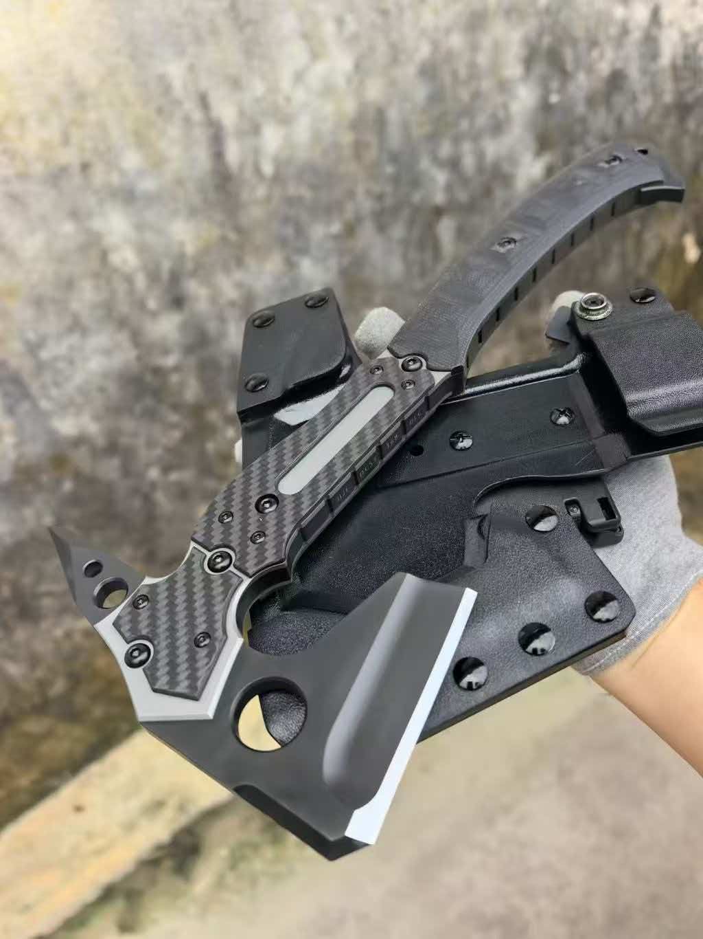 Black Stonewashed Leon Battle Axe