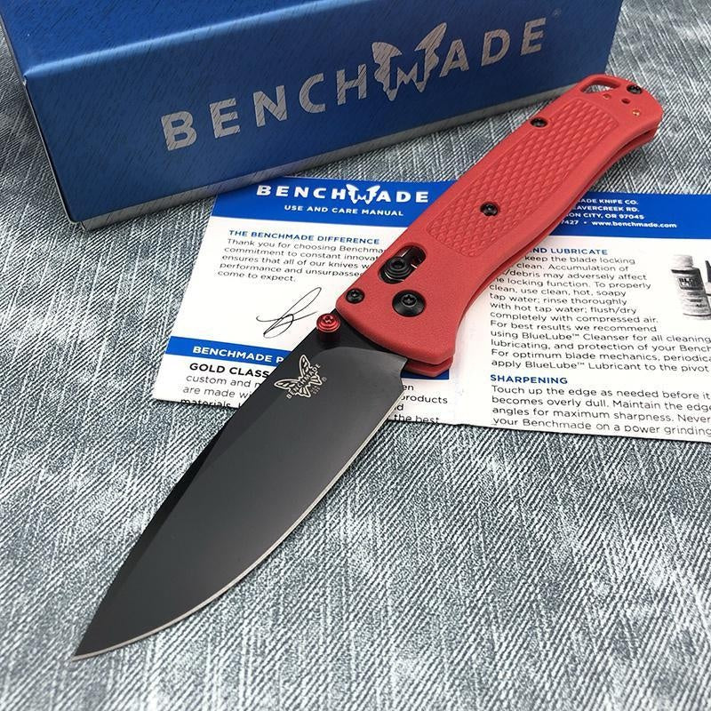 Hot Selling Manual Open Folding Knife Drop-Point Blade, Plain Edge, Satin Finish, Blue Handle for Everyday Carry and Camping Hunting Knife