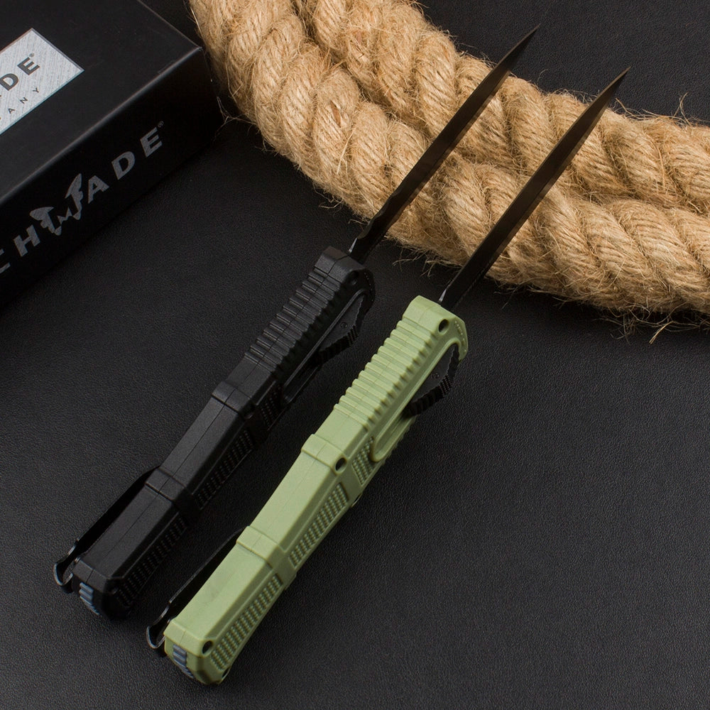 New Butterfly Benchmade 3370GY Claymore OTF Straight Jump Knife