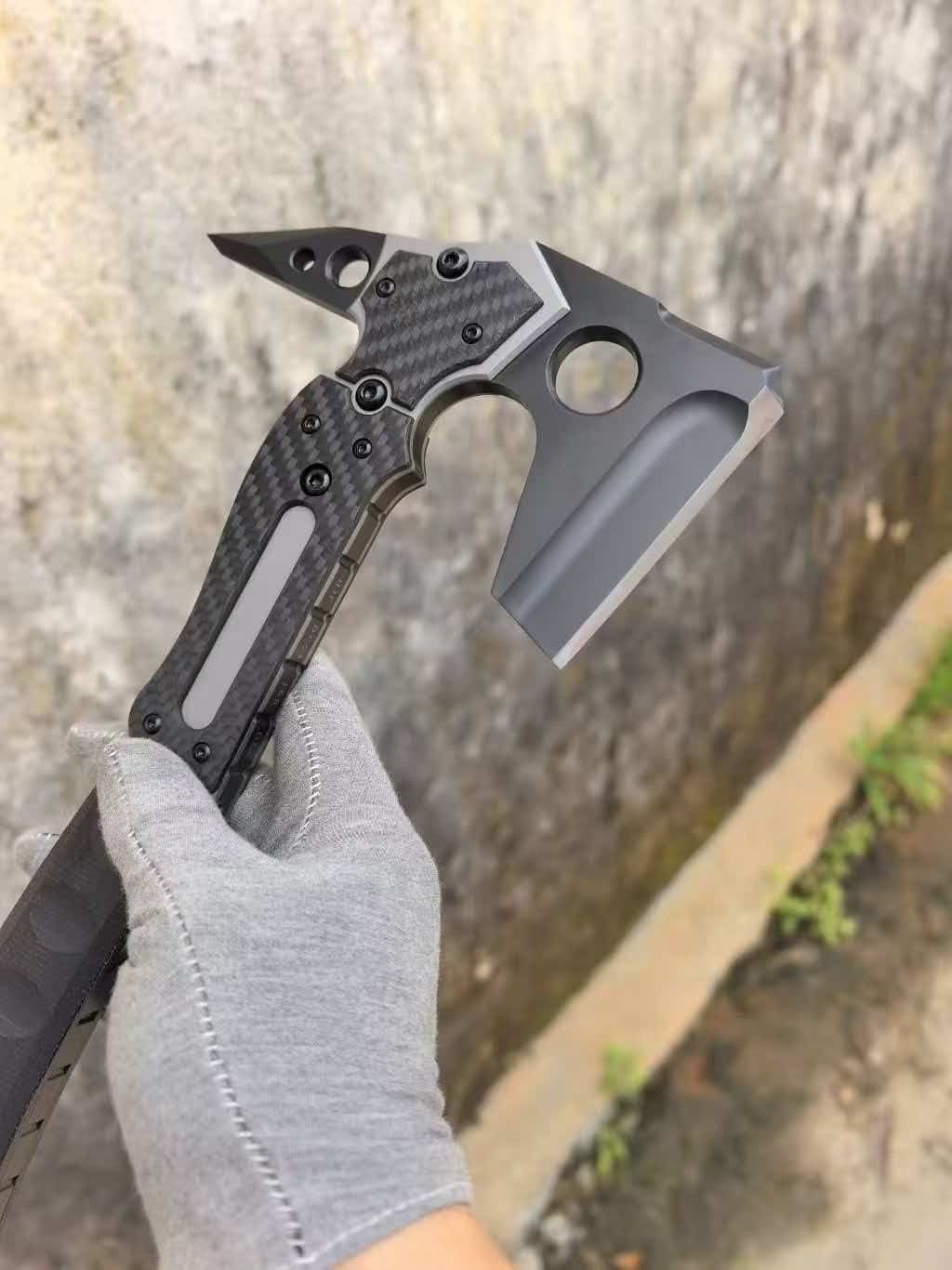 Black Stonewashed Leon Battle Axe