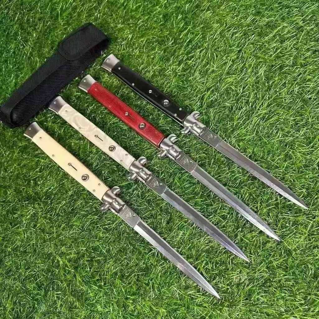 High strength and structural stability: 13-inch Italian Mafia Gambler's Side-Switch Knife