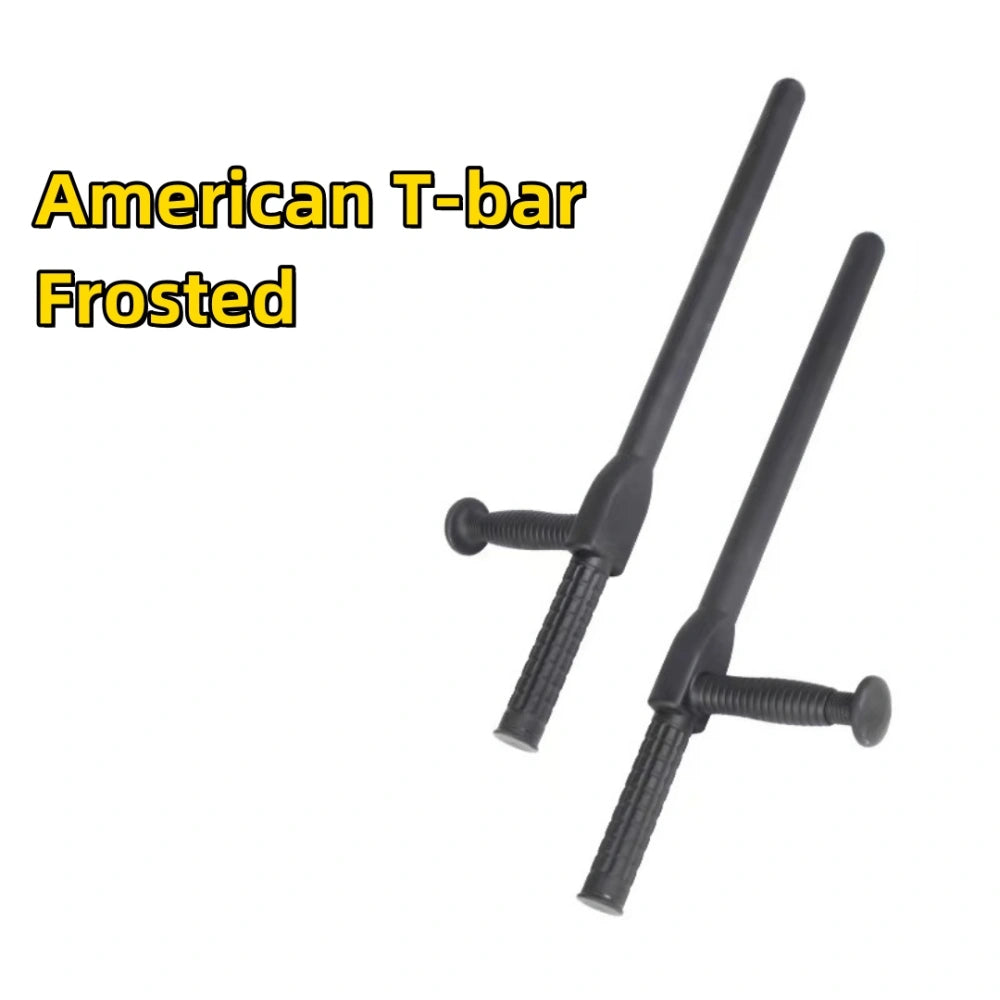 American T-shaped riot baton (ABS, non-slip handle)