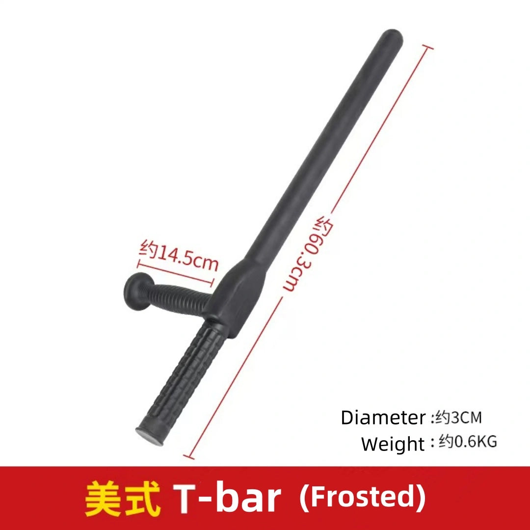 American T-shaped riot baton (ABS, non-slip handle)