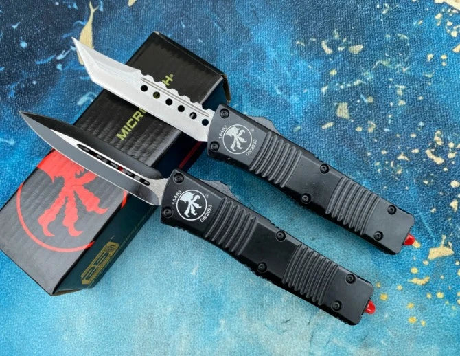 Micro-technique Big Dragon jump knife (horizontal stripes)