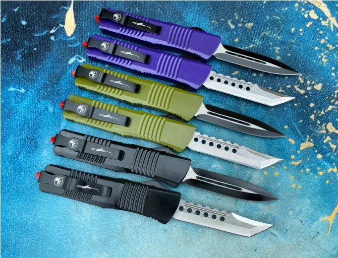 Micro-technique Big Dragon jump knife (horizontal stripes)