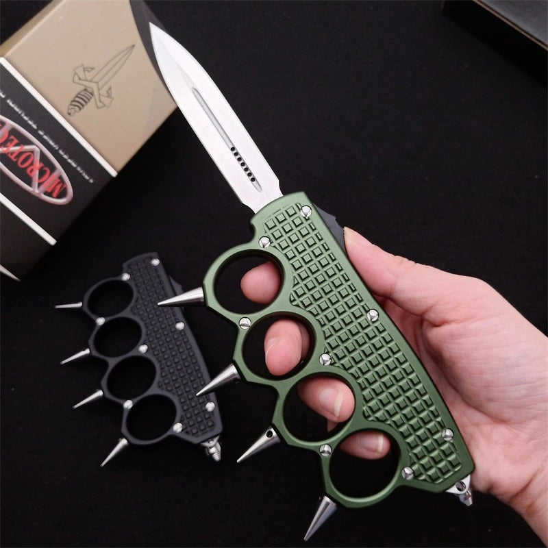 Micro-technique punch straight out jump knife