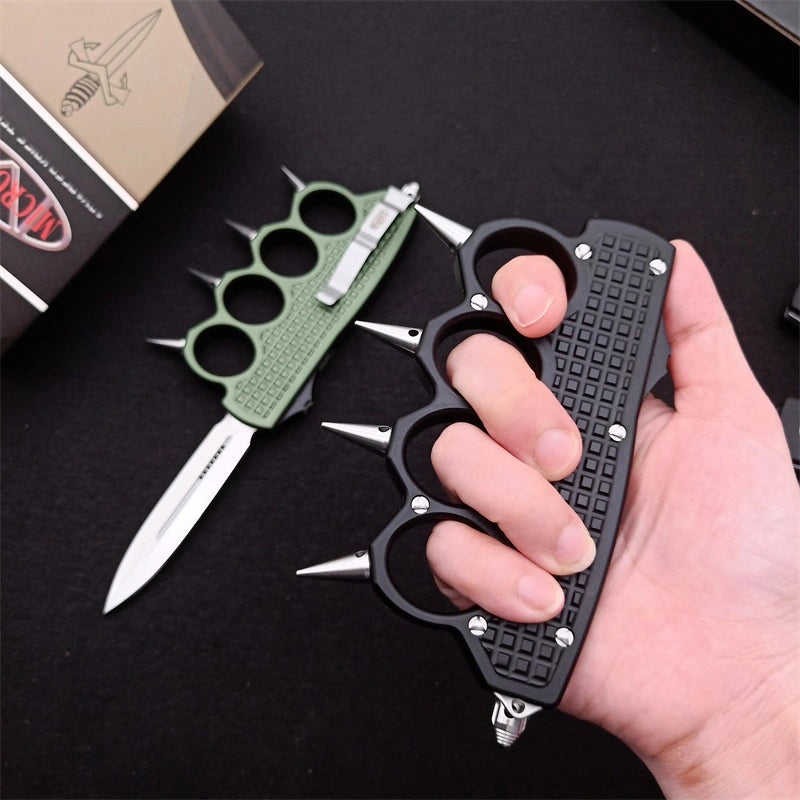 Micro-technique punch straight out jump knife