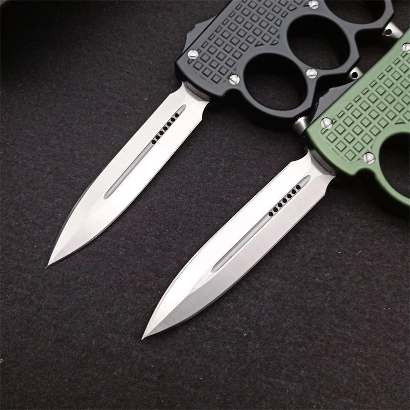 Micro-technique punch straight out jump knife