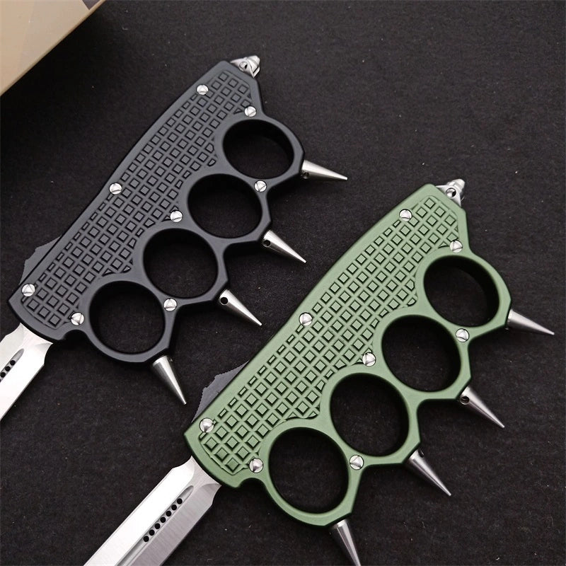 Micro-technique punch straight out jump knife