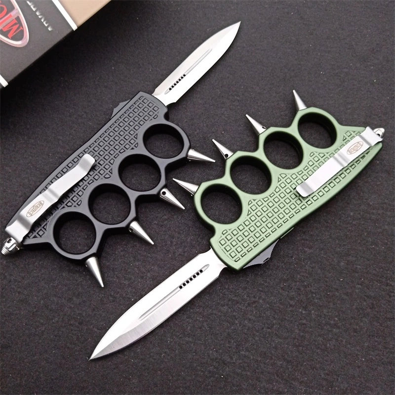 Micro-technique punch straight out jump knife