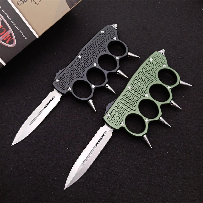 Micro-technique punch straight out jump knife