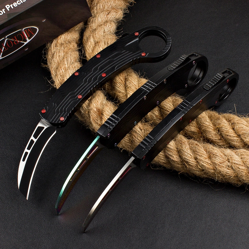 Microtech Red Raptor Claw Jump Knife (Three Colors)
