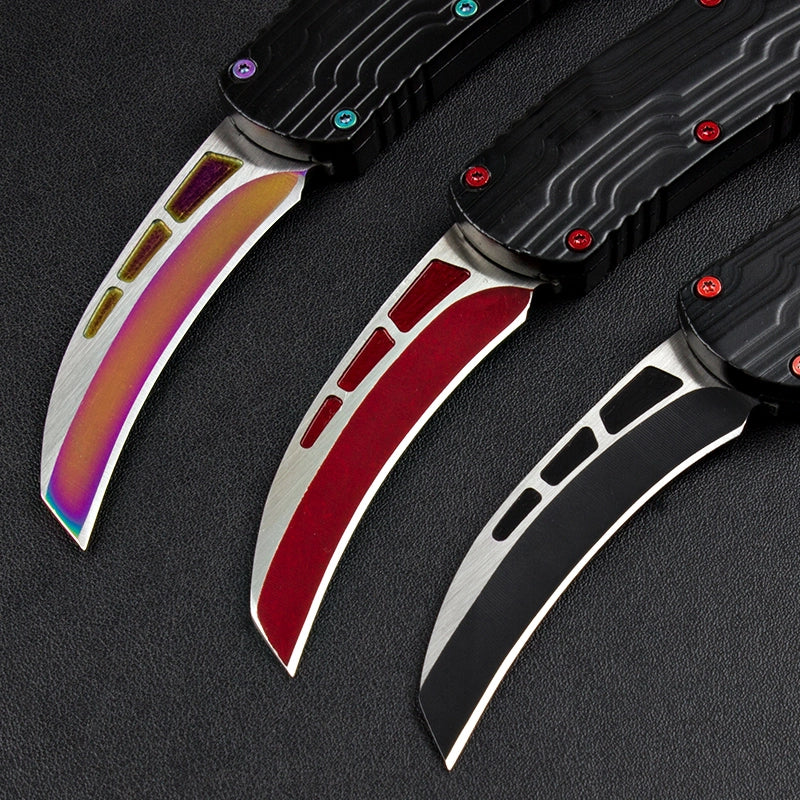 Microtech Red Raptor Claw Jump Knife (Three Colors)