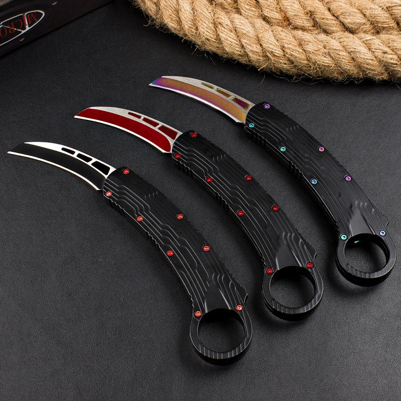 Microtech Red Raptor Claw Jump Knife (Three Colors)