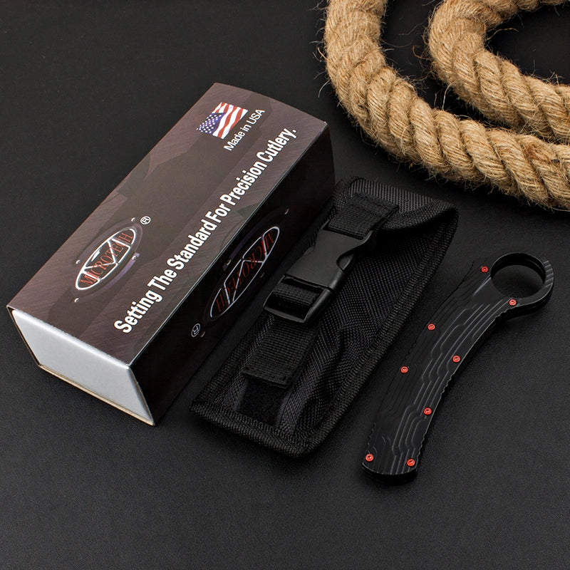 Microtech Red Raptor Claw Jump Knife (Three Colors)