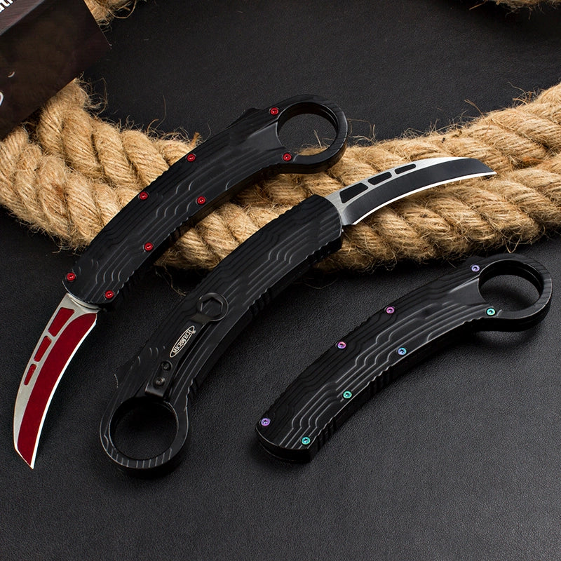 Microtech Red Raptor Claw Jump Knife (Three Colors)