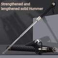 Strengthened and extended solid Hummer baton portable window-breaking telescopic baton (emergency self-defense baton)