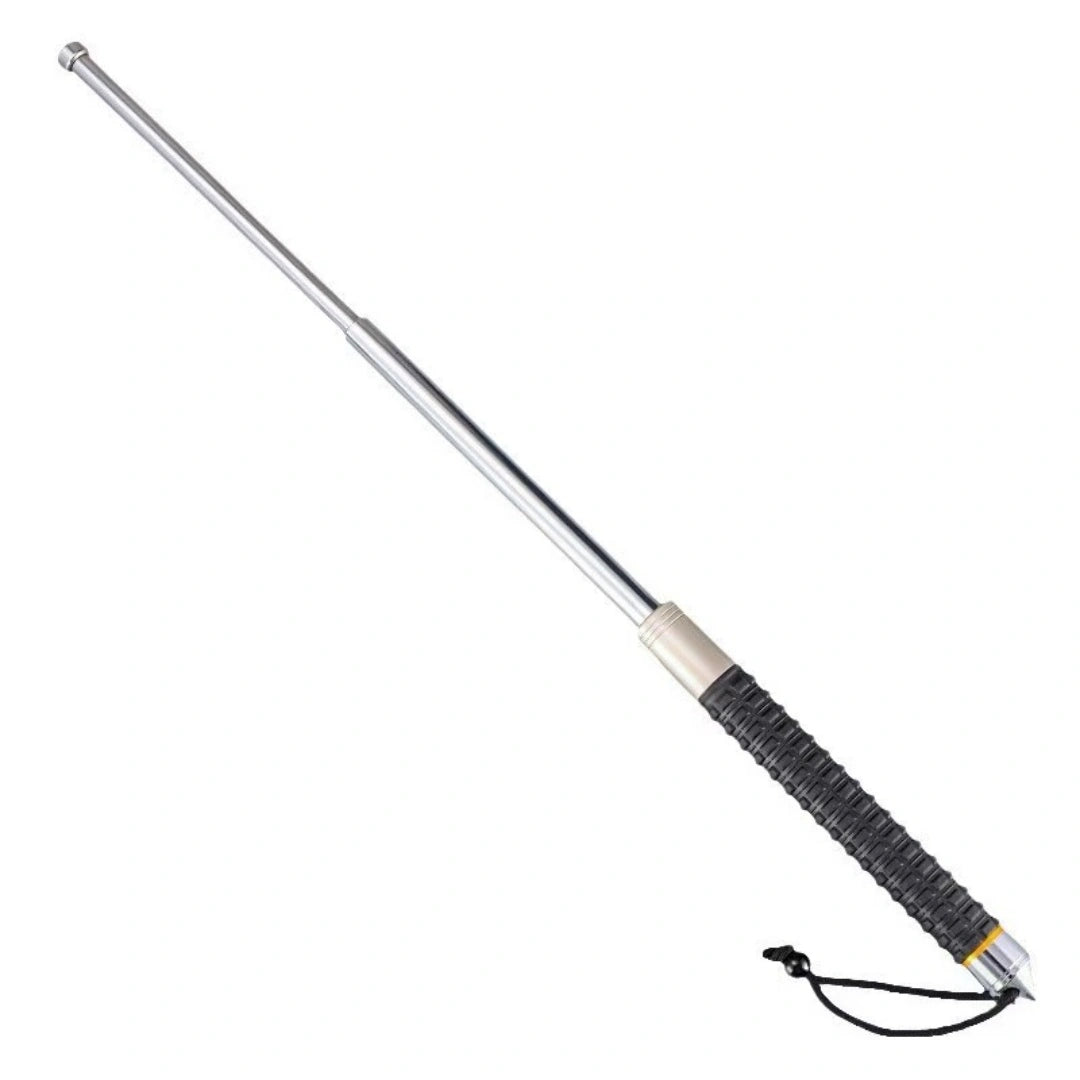 Strengthened and extended solid Hummer baton portable window-breaking telescopic baton (emergency self-defense baton)