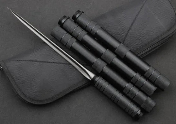 Three-section extension - black tube triangular