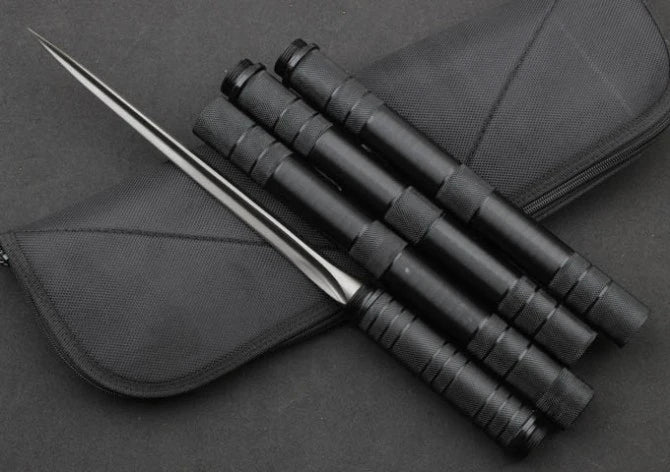 Three-section extension - black tube triangular