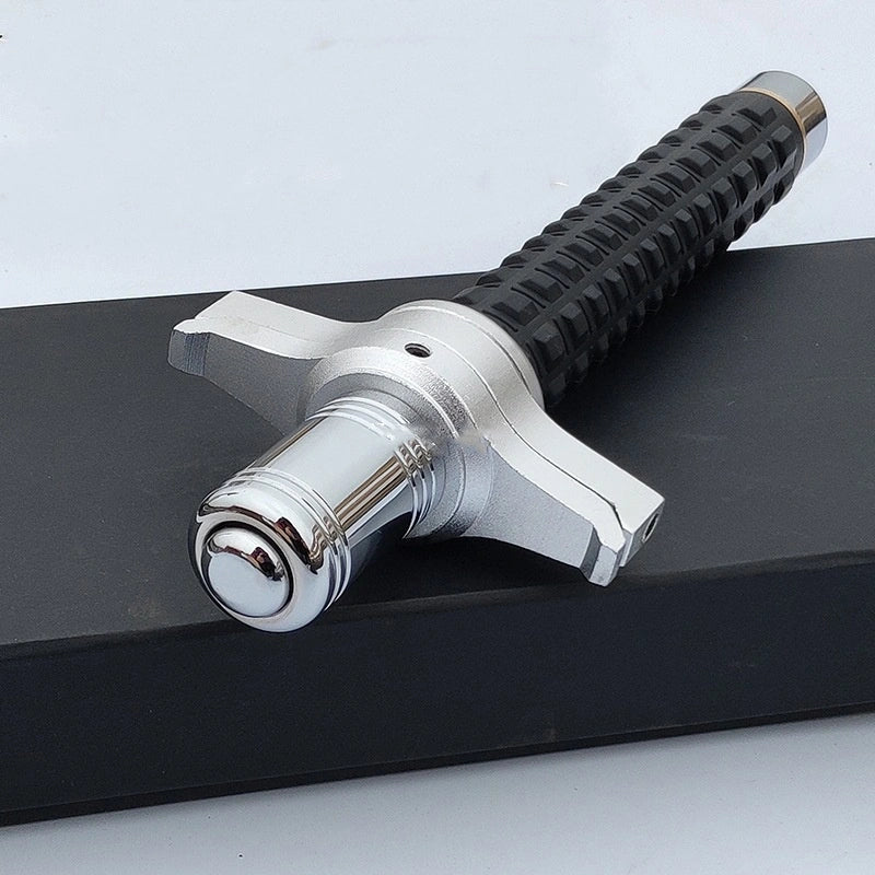 Anti-knife hand guard swing stick (three-section stick) telescopic stick up to one meter for blocking - solid alloy steel Hummer vehicle-mounted self-defense products