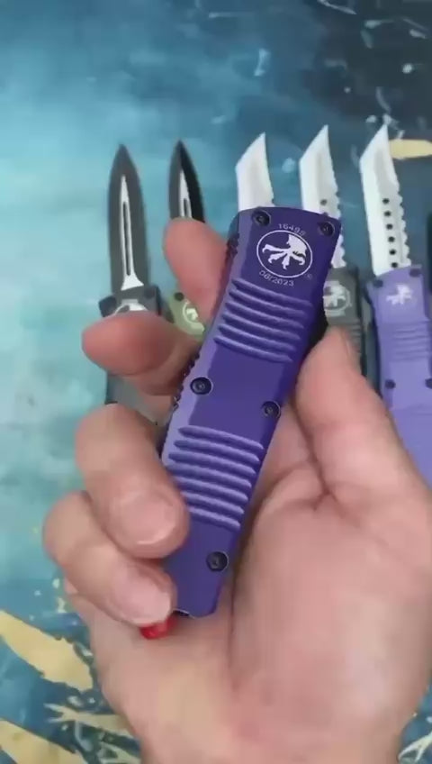 Micro-technique Big Dragon jump knife (horizontal stripes)