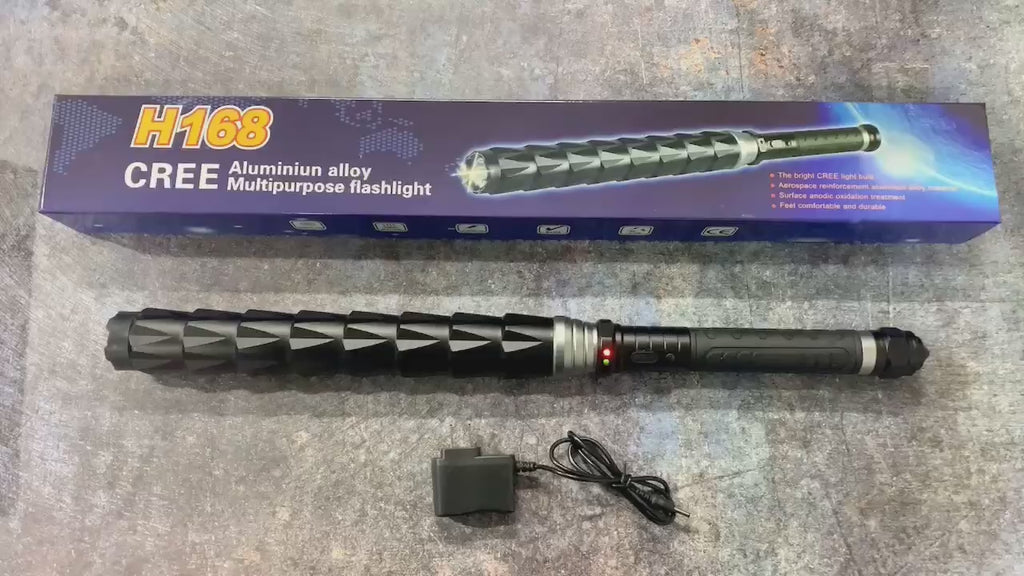 H168 Multifunctional self-defense stun baton