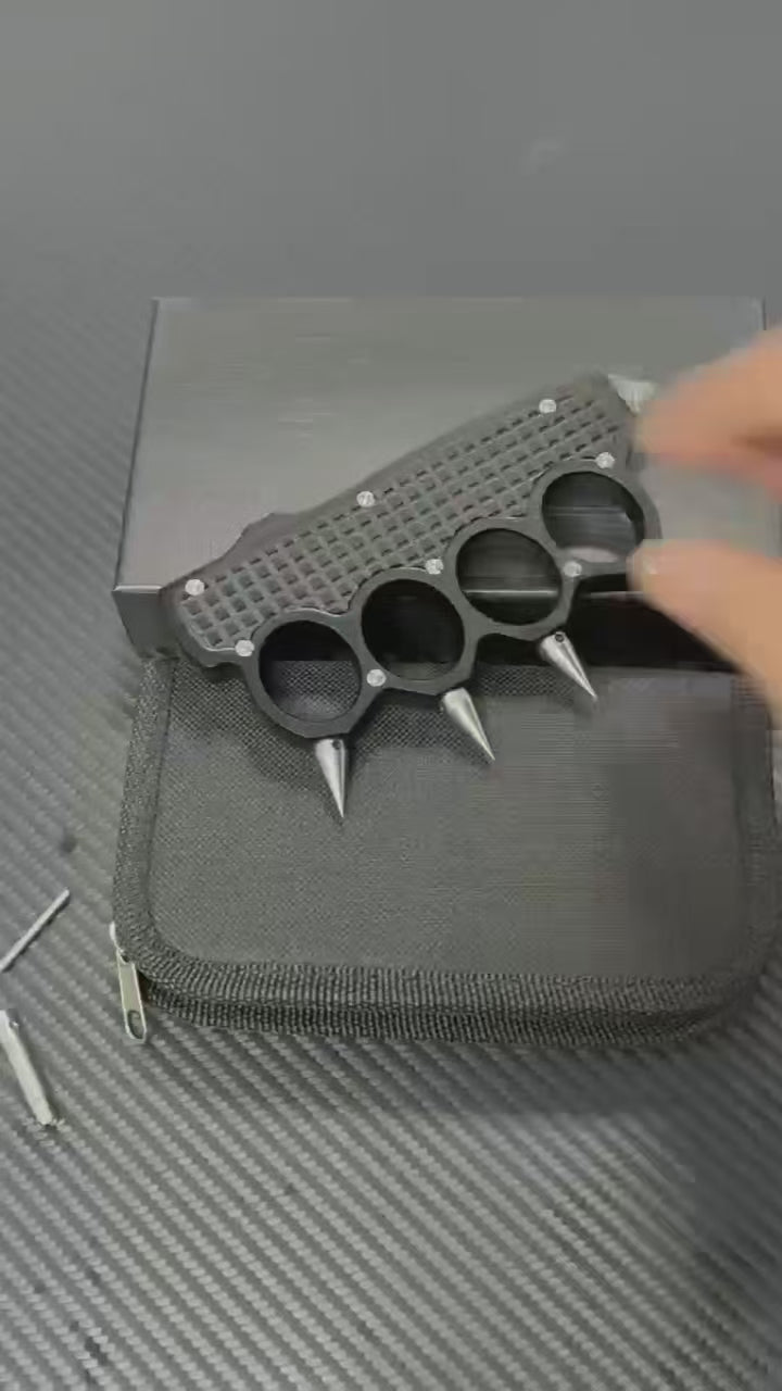 Micro-technique punch straight out jump knife